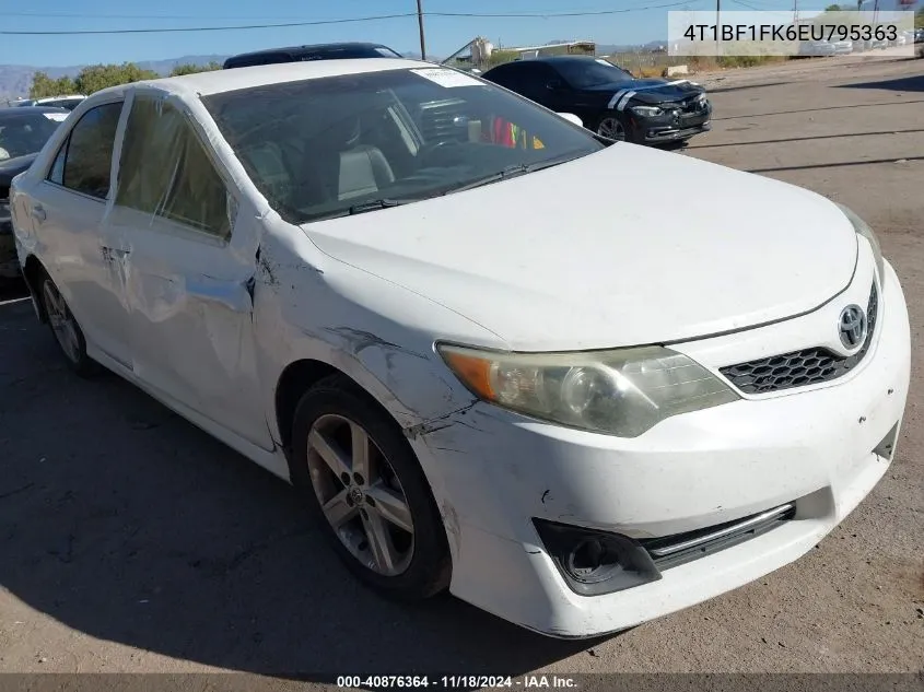 2014 Toyota Camry Se VIN: 4T1BF1FK6EU795363 Lot: 40876364