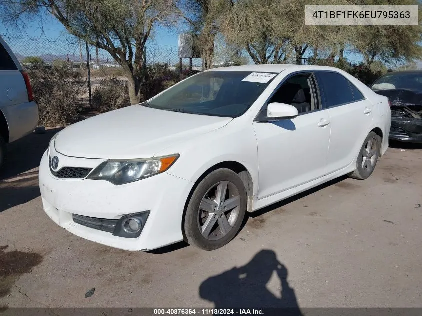 2014 Toyota Camry Se VIN: 4T1BF1FK6EU795363 Lot: 40876364