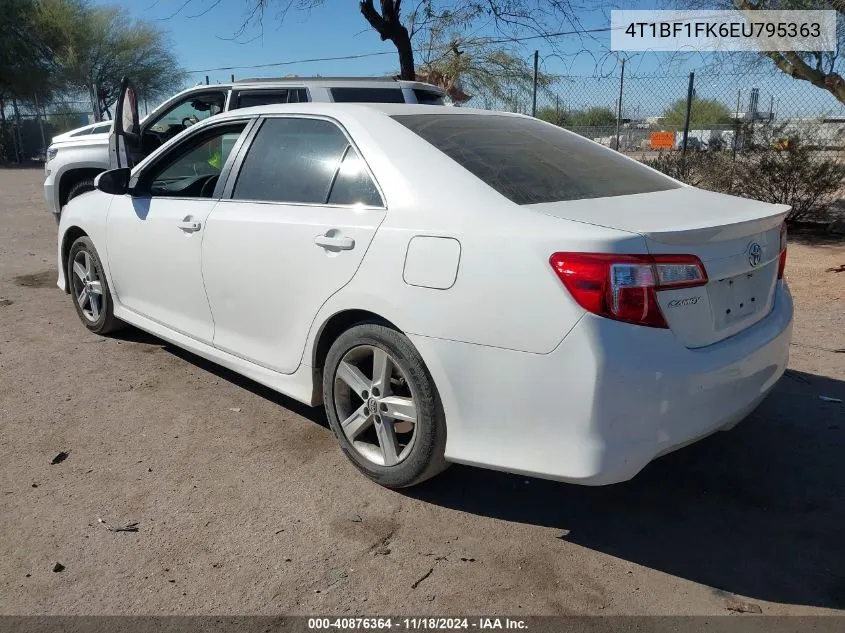 2014 Toyota Camry Se VIN: 4T1BF1FK6EU795363 Lot: 40876364