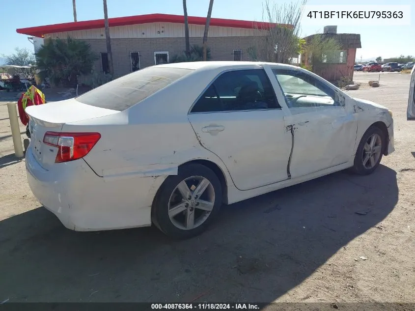 2014 Toyota Camry Se VIN: 4T1BF1FK6EU795363 Lot: 40876364