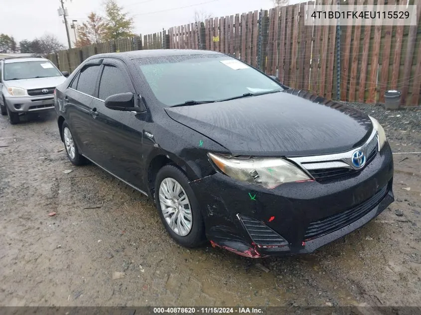 2014 Toyota Camry Hybrid Le VIN: 4T1BD1FK4EU115529 Lot: 40878620