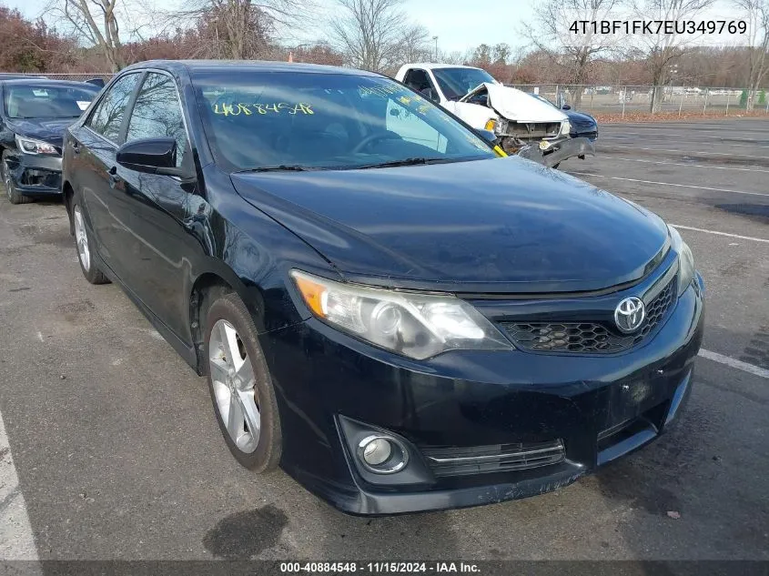 2014 Toyota Camry Se VIN: 4T1BF1FK7EU349769 Lot: 40884548