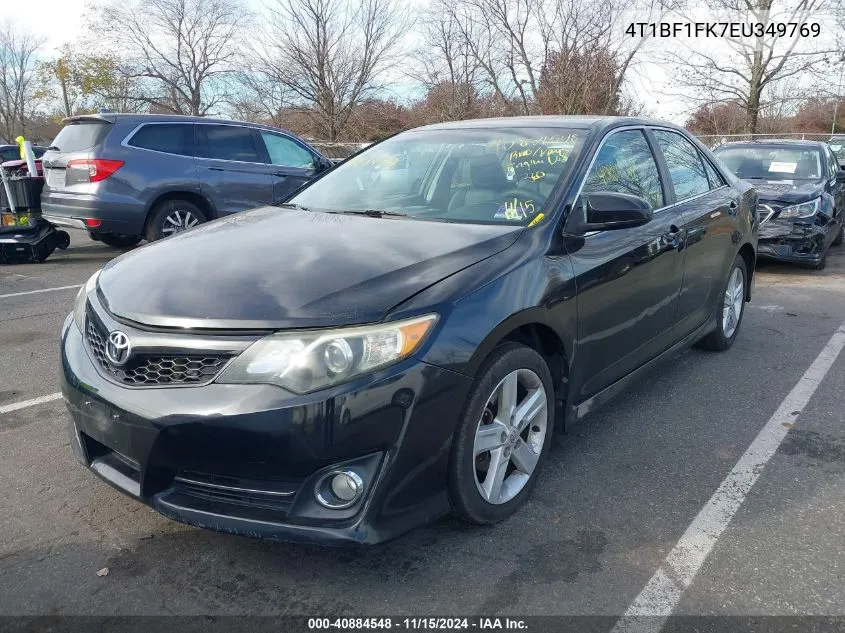 2014 Toyota Camry Se VIN: 4T1BF1FK7EU349769 Lot: 40884548