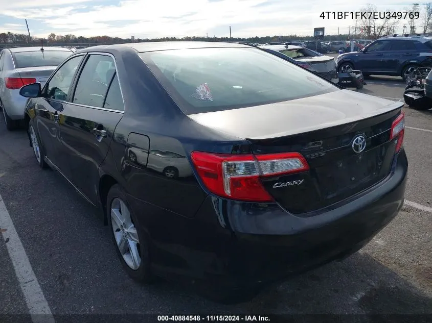 2014 Toyota Camry Se VIN: 4T1BF1FK7EU349769 Lot: 40884548