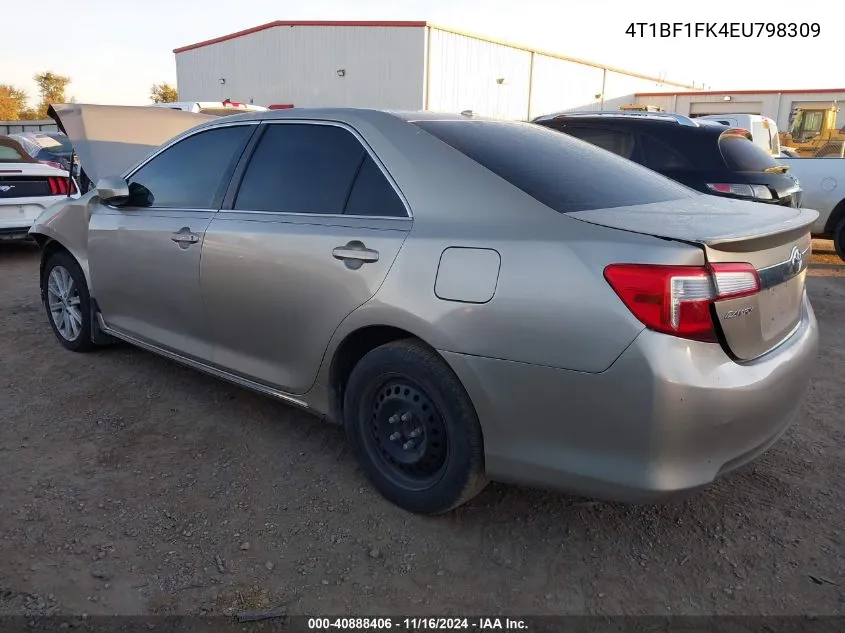 2014 Toyota Camry Xle VIN: 4T1BF1FK4EU798309 Lot: 40888406