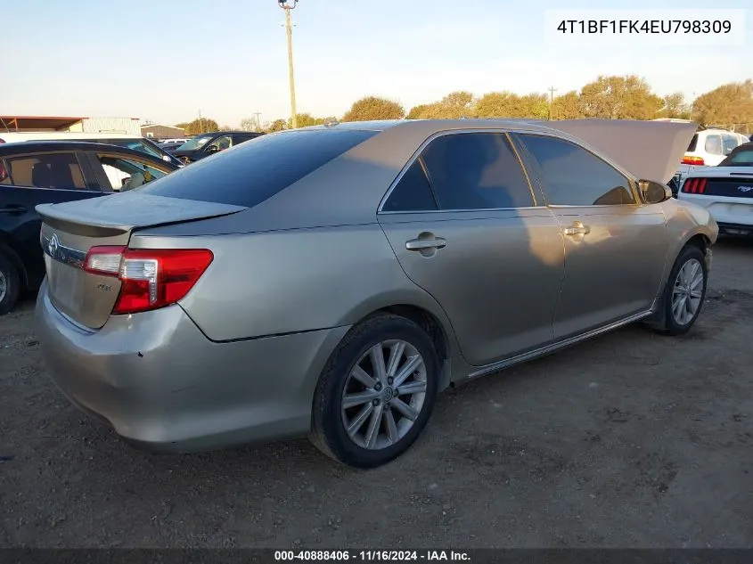 2014 Toyota Camry Xle VIN: 4T1BF1FK4EU798309 Lot: 40888406