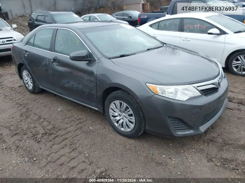 2014 Toyota Camry Le VIN: 4T4BF1FK8ER376937 Lot: 40909354