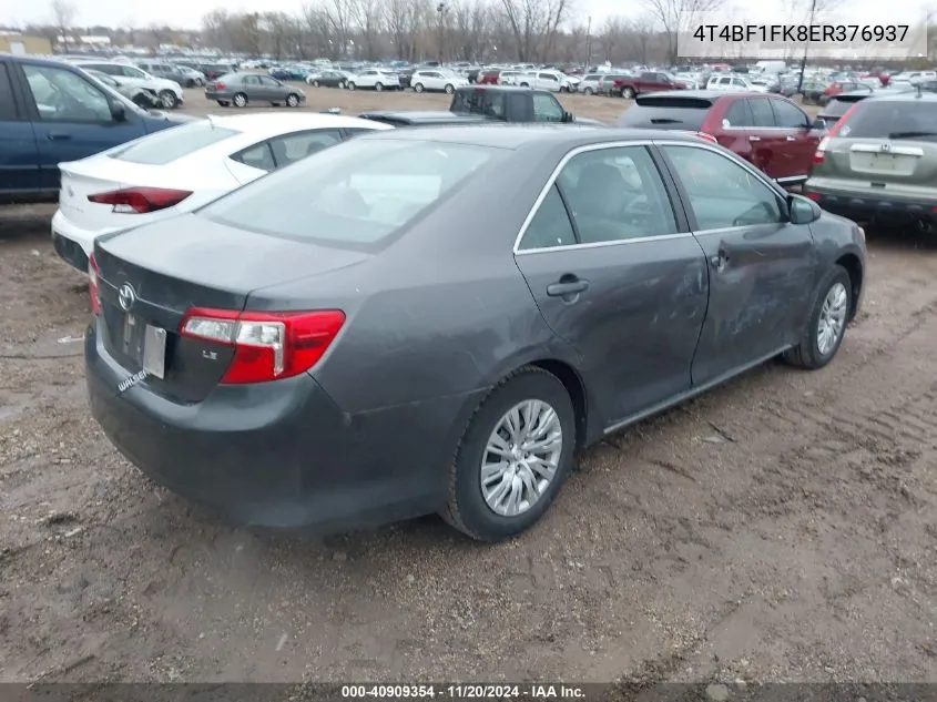 2014 Toyota Camry Le VIN: 4T4BF1FK8ER376937 Lot: 40909354