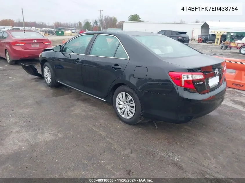 2014 Toyota Camry Le VIN: 4T4BF1FK7ER438764 Lot: 40910053