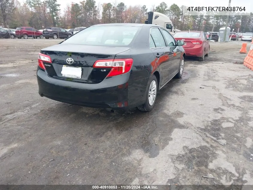 2014 Toyota Camry Le VIN: 4T4BF1FK7ER438764 Lot: 40910053