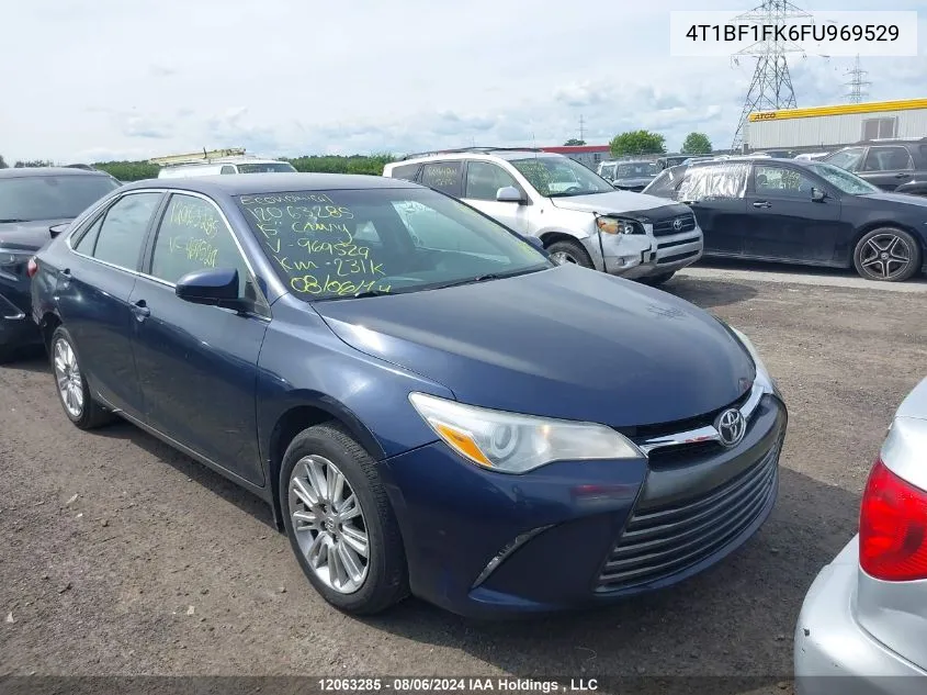 2015 Toyota Camry Le VIN: 4T1BF1FK6FU969529 Lot: 12063285