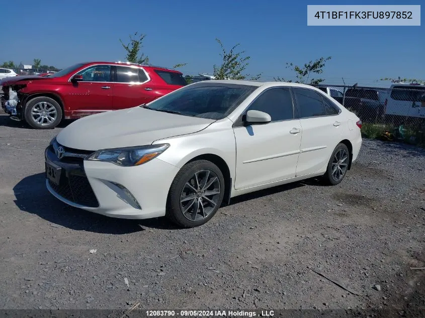 2015 Toyota Camry VIN: 4T1BF1FK3FU897852 Lot: 12083790