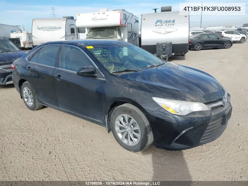 2015 Toyota Camry Le/Xle/Se/Xse VIN: 4T1BF1FK3FU008953 Lot: 12108038