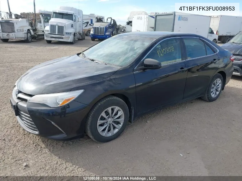 2015 Toyota Camry Le/Xle/Se/Xse VIN: 4T1BF1FK3FU008953 Lot: 12108038