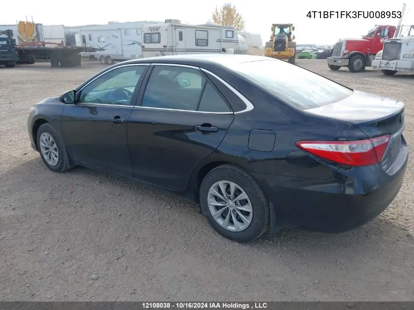 2015 Toyota Camry Le/Xle/Se/Xse VIN: 4T1BF1FK3FU008953 Lot: 12108038