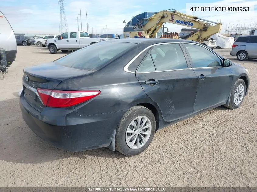 2015 Toyota Camry Le/Xle/Se/Xse VIN: 4T1BF1FK3FU008953 Lot: 12108038