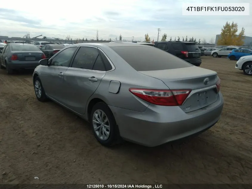 2015 Toyota Camry Le/Xle/Se/Xse VIN: 4T1BF1FK1FU053020 Lot: 12125010