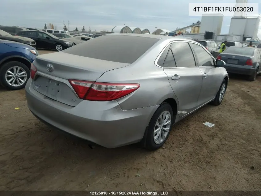 2015 Toyota Camry Le/Xle/Se/Xse VIN: 4T1BF1FK1FU053020 Lot: 12125010