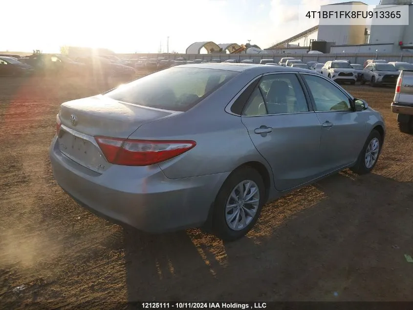 2015 Toyota Camry Le/Xle/Se/Xse VIN: 4T1BF1FK8FU913365 Lot: 12125111