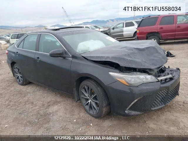 2015 Toyota Camry Xse/Xle VIN: 4T1BK1FK1FU558034 Lot: 12129820