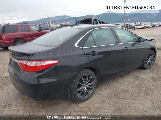 2015 Toyota Camry Xse/Xle VIN: 4T1BK1FK1FU558034 Lot: 12129820