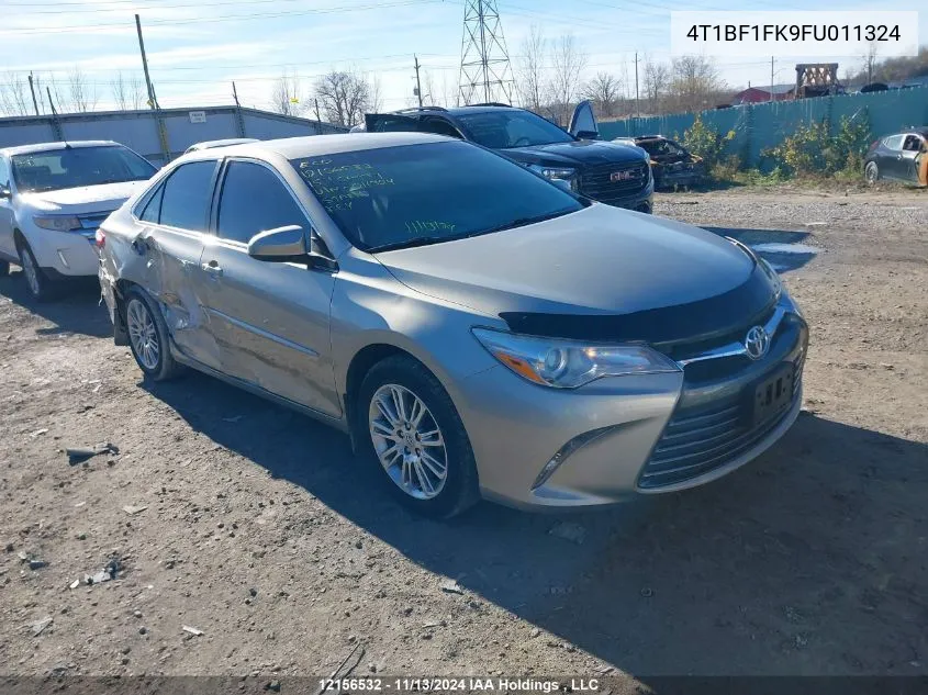 2015 Toyota Camry Le VIN: 4T1BF1FK9FU011324 Lot: 12156532