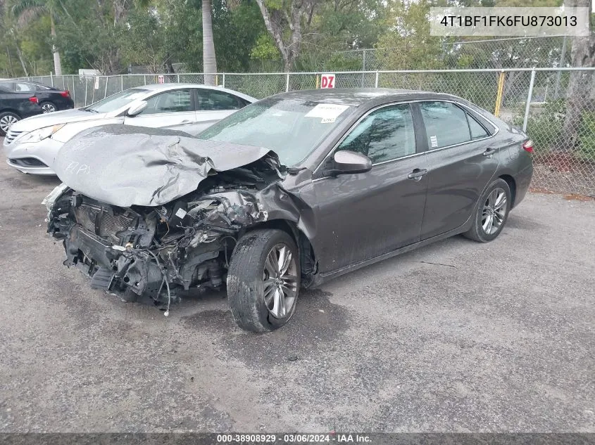 2015 Toyota Camry Se VIN: 4T1BF1FK6FU873013 Lot: 38908929