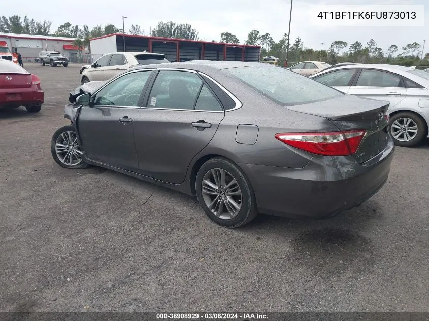 2015 Toyota Camry Se VIN: 4T1BF1FK6FU873013 Lot: 38908929