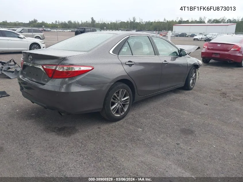 2015 Toyota Camry Se VIN: 4T1BF1FK6FU873013 Lot: 38908929