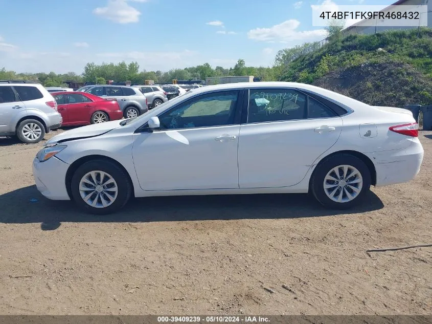 2015 Toyota Camry Le VIN: 4T4BF1FK9FR468432 Lot: 39409239