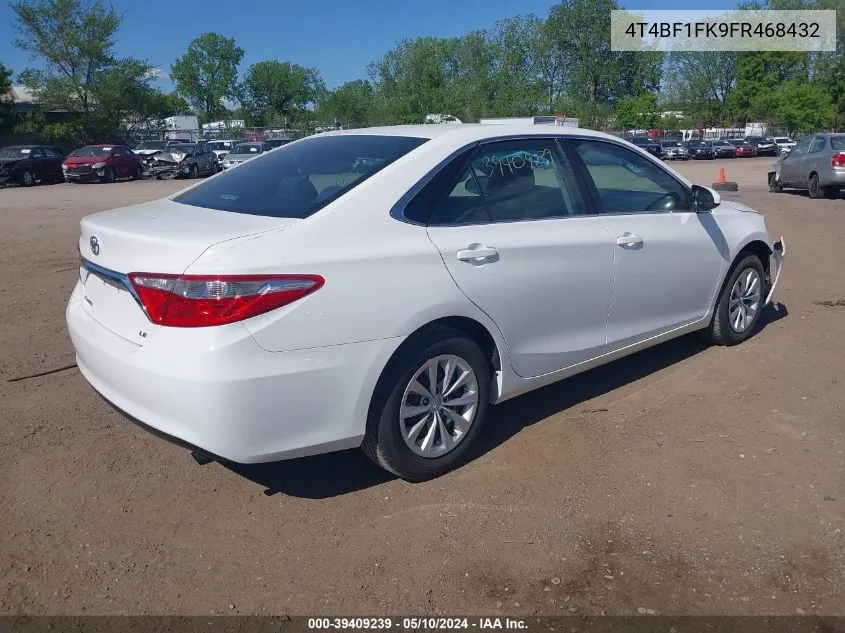 4T4BF1FK9FR468432 2015 Toyota Camry Le