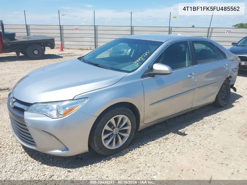 2015 Toyota Camry Le VIN: 4T1BF1FK5FU485562 Lot: 39435251