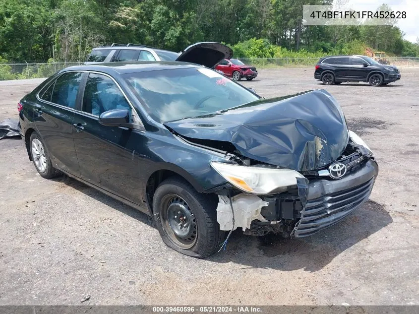 2015 Toyota Camry Le VIN: 4T4BF1FK1FR452628 Lot: 39460596