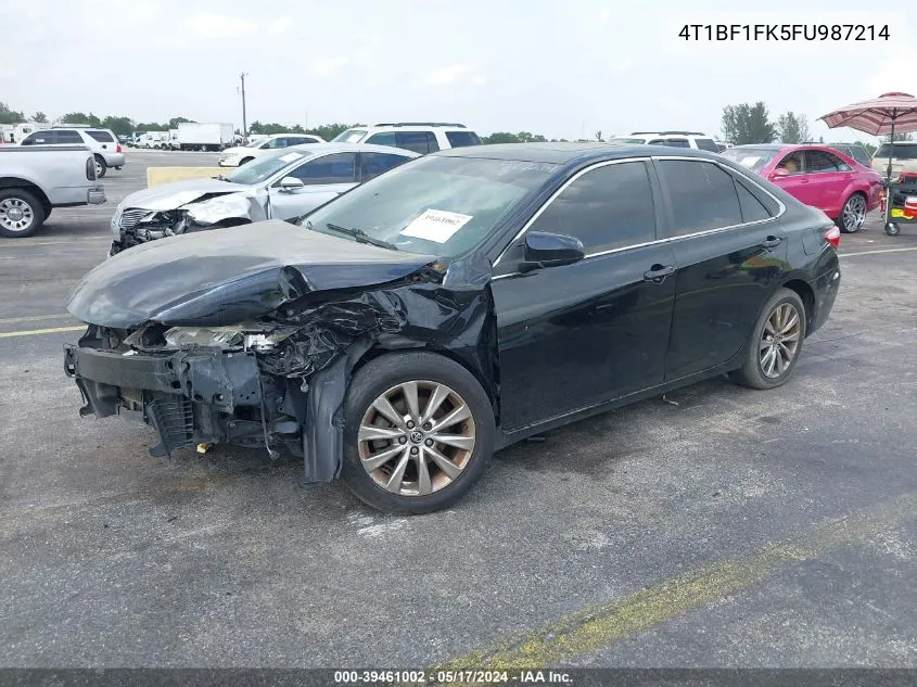 2015 Toyota Camry Xle VIN: 4T1BF1FK5FU987214 Lot: 39461002