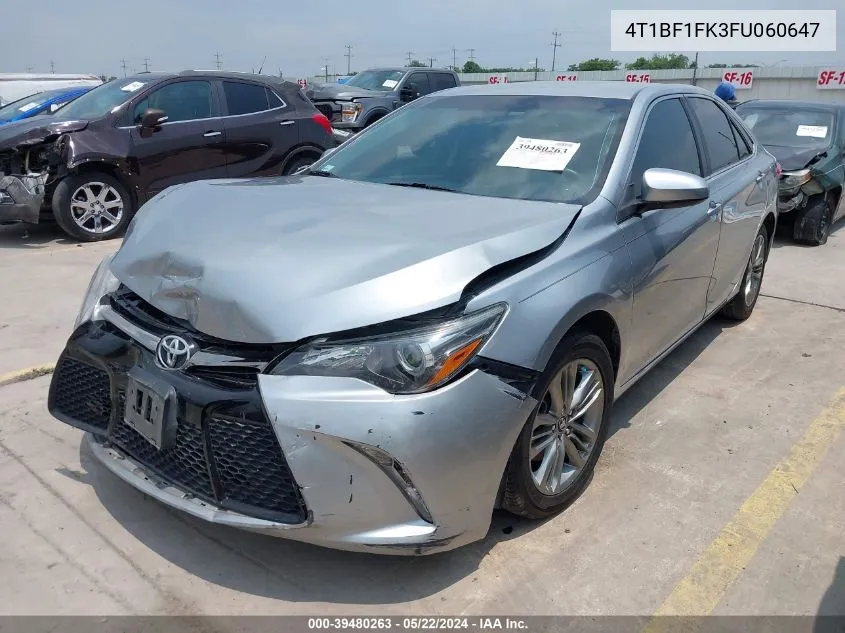 4T1BF1FK3FU060647 2015 Toyota Camry Se