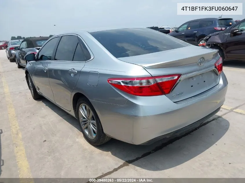 4T1BF1FK3FU060647 2015 Toyota Camry Se