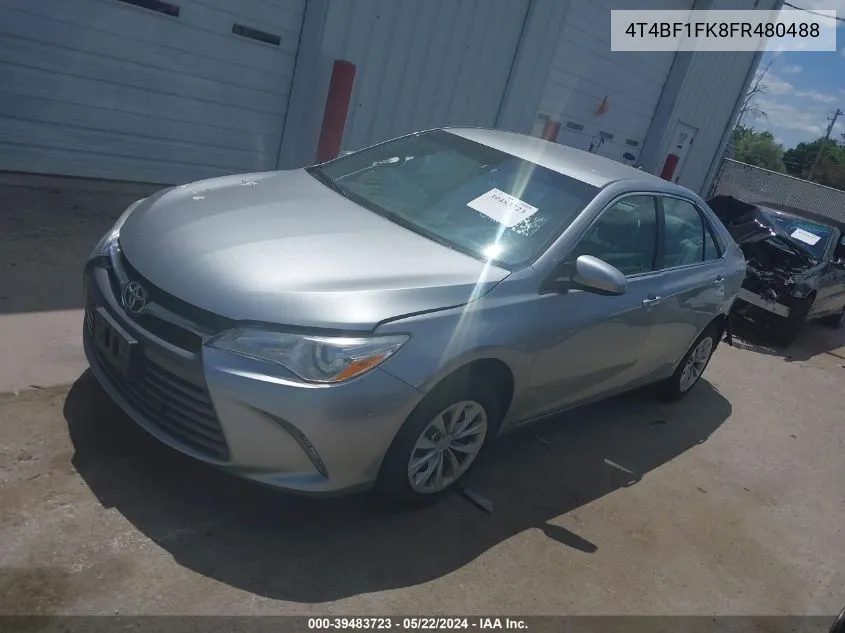 2015 Toyota Camry Le VIN: 4T4BF1FK8FR480488 Lot: 39483723