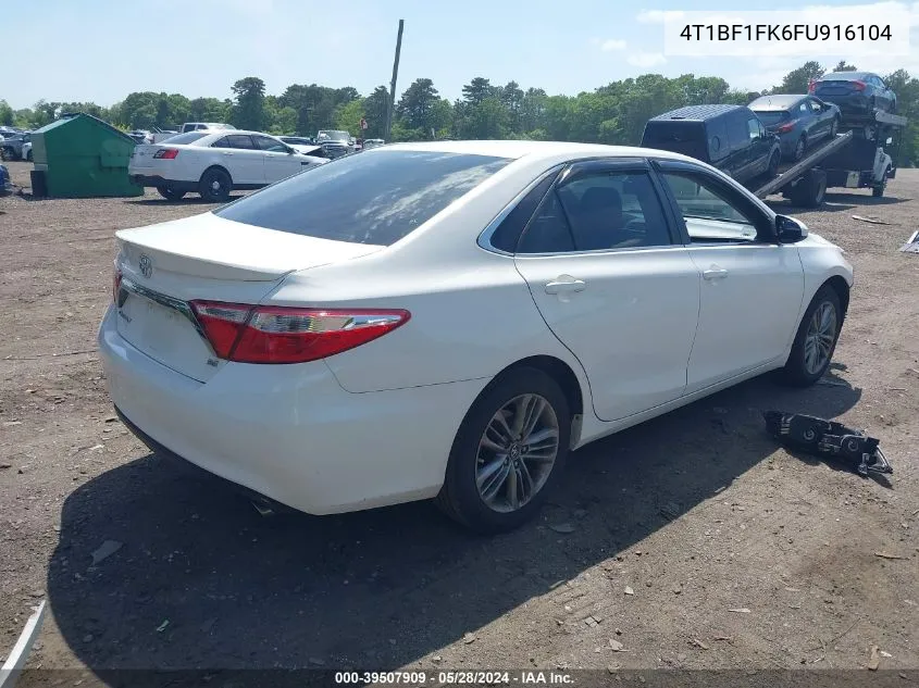 4T1BF1FK6FU916104 2015 Toyota Camry Se