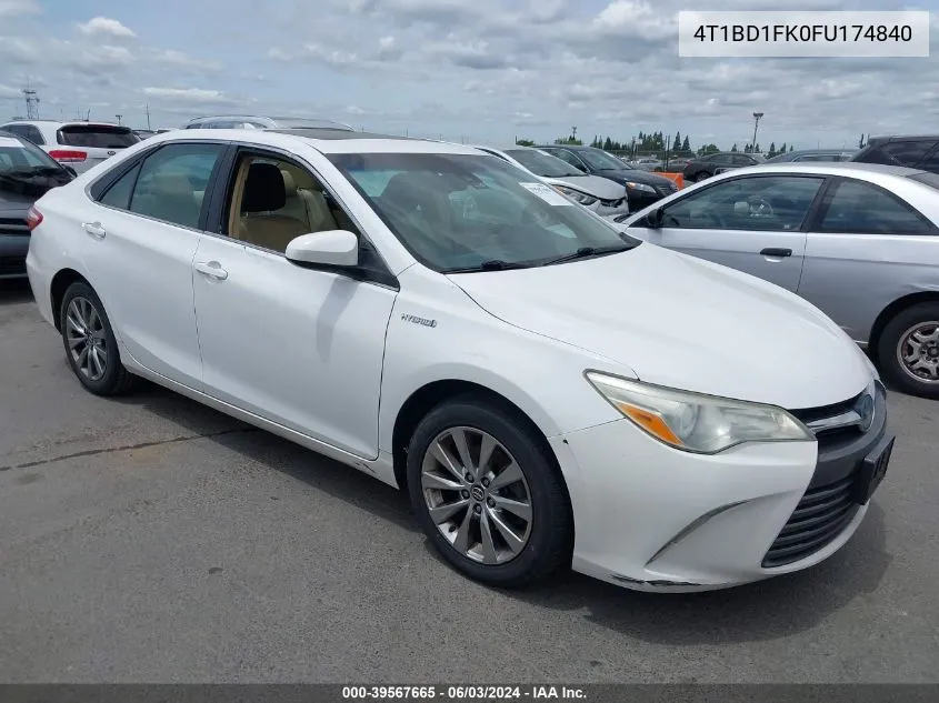 4T1BD1FK0FU174840 2015 Toyota Camry Hybrid Xle