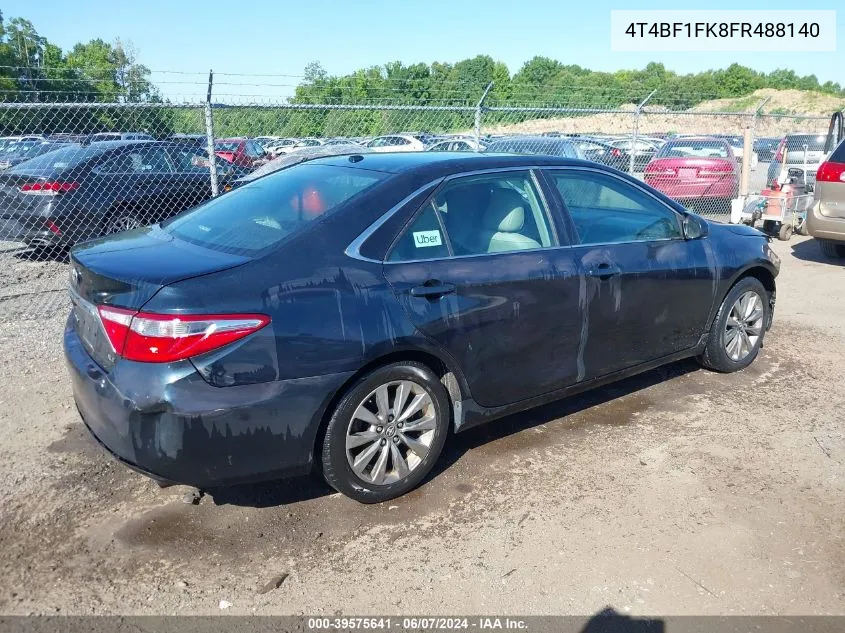 2015 Toyota Camry Xle VIN: 4T4BF1FK8FR488140 Lot: 39575641