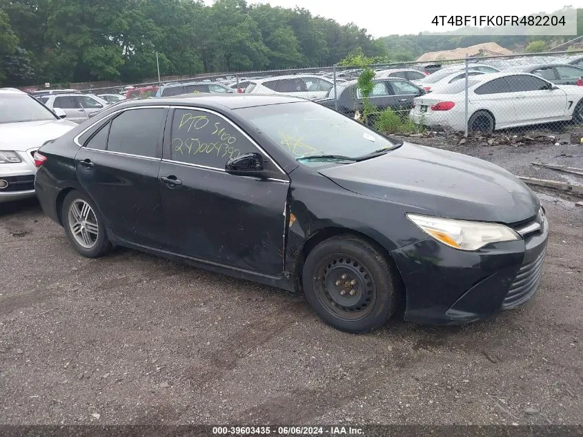 4T4BF1FK0FR482204 2015 Toyota Camry Le