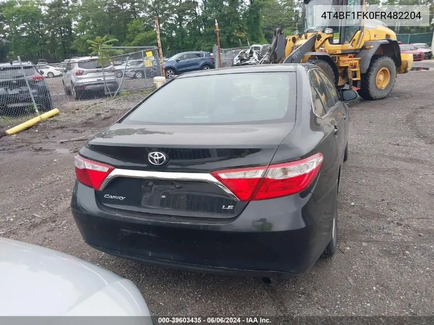 4T4BF1FK0FR482204 2015 Toyota Camry Le