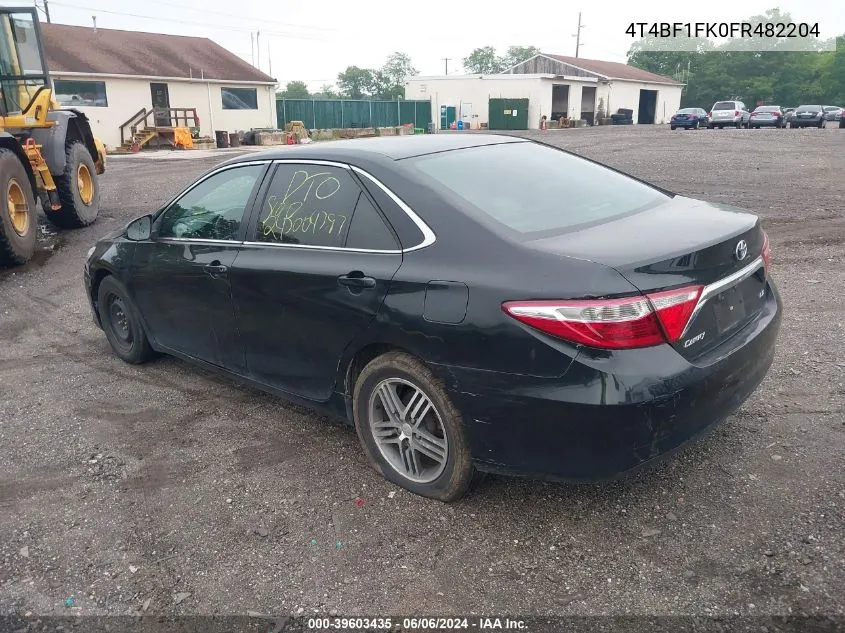 4T4BF1FK0FR482204 2015 Toyota Camry Le