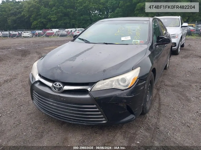 4T4BF1FK0FR482204 2015 Toyota Camry Le