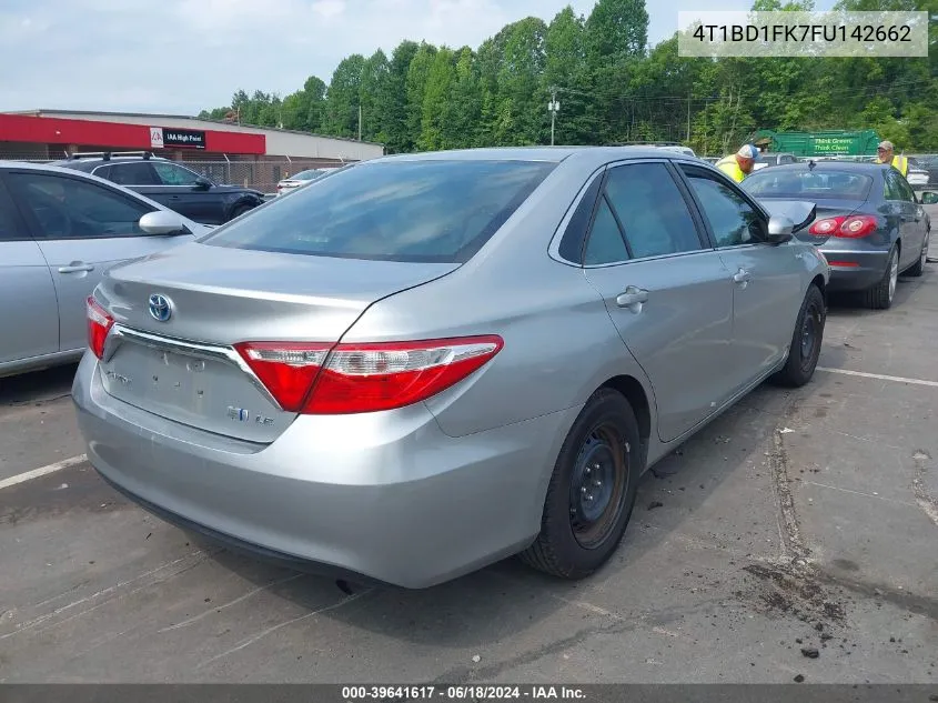 4T1BD1FK7FU142662 2015 Toyota Camry Hybrid Le