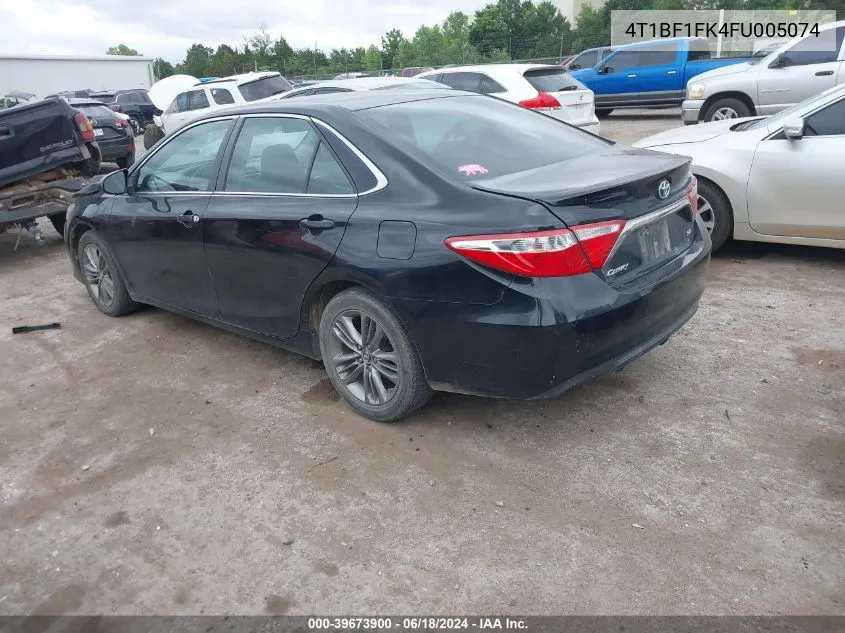 4T1BF1FK4FU005074 2015 Toyota Camry Se