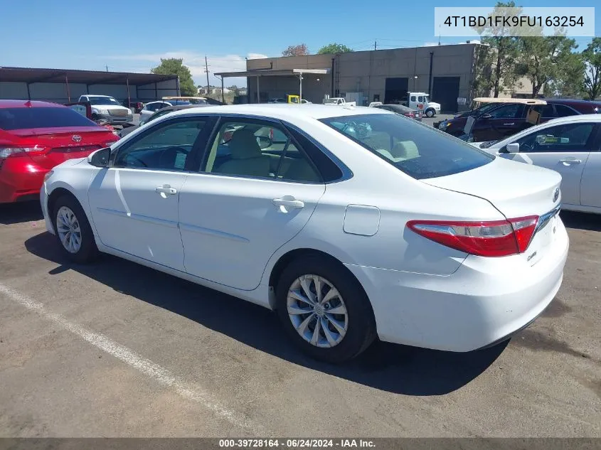 2015 Toyota Camry Hybrid Le VIN: 4T1BD1FK9FU163254 Lot: 39728164