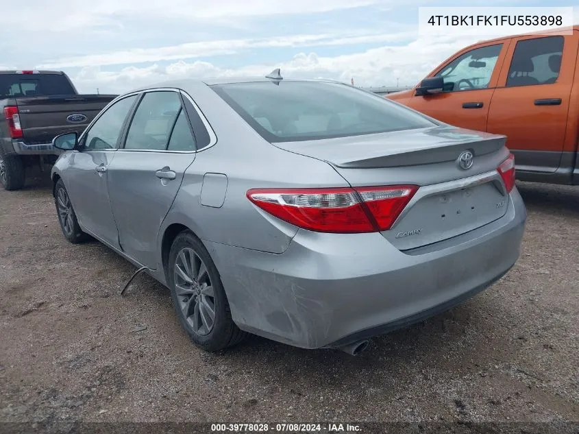 2015 Toyota Camry Xle V6 VIN: 4T1BK1FK1FU553898 Lot: 39778028