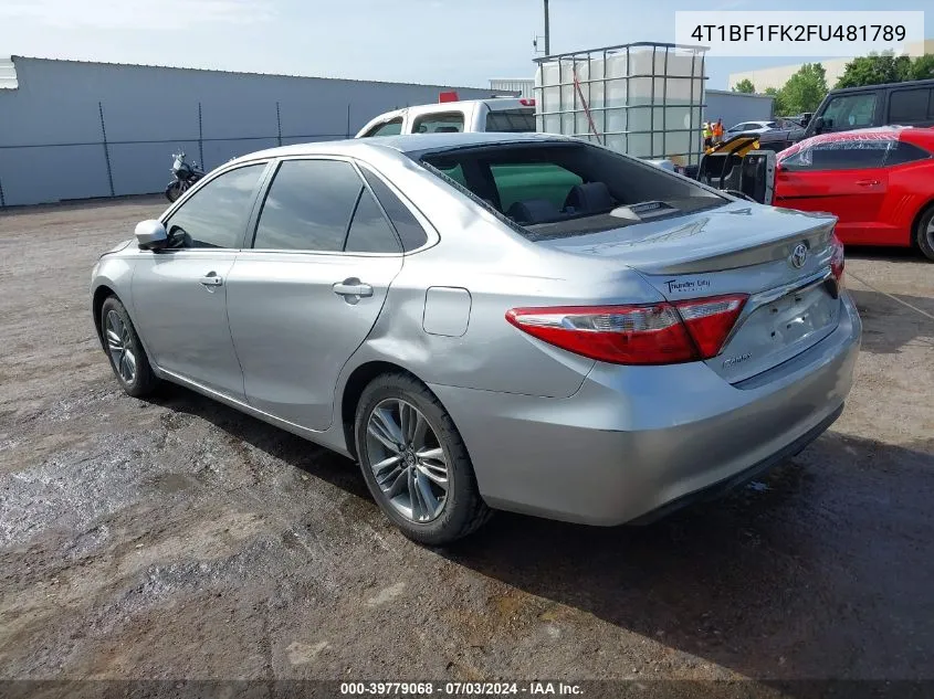 4T1BF1FK2FU481789 2015 Toyota Camry Se