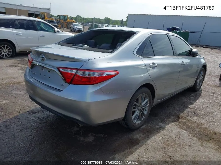 4T1BF1FK2FU481789 2015 Toyota Camry Se